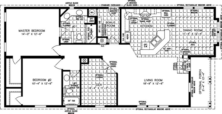 Floor Plan for TNR-6563B | Suncrest Homes Full Service Manufactured ...